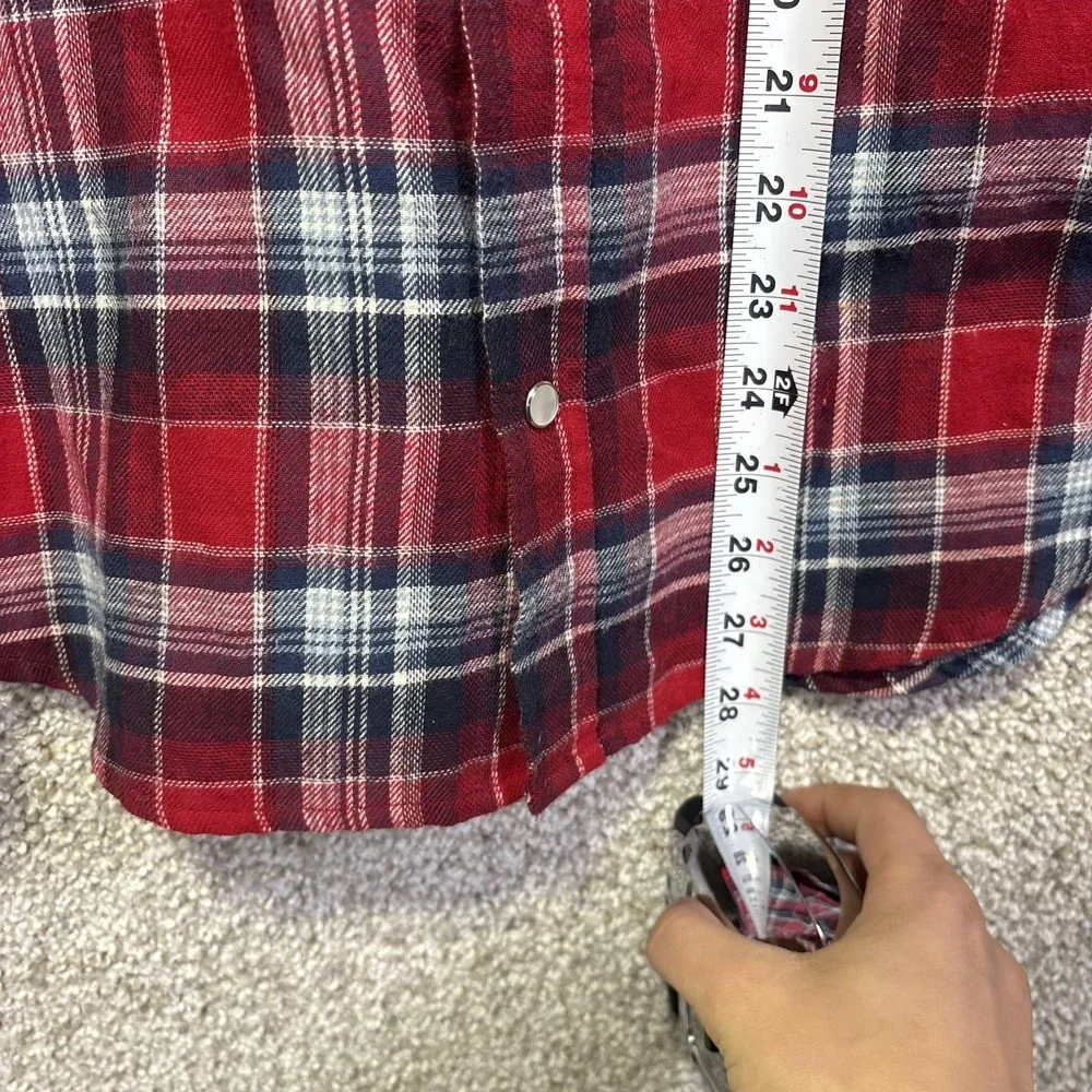 Minnesota Twins‎ Shirt Mens Medium Red MLB Baseball Levi's Plaid Flannel Western